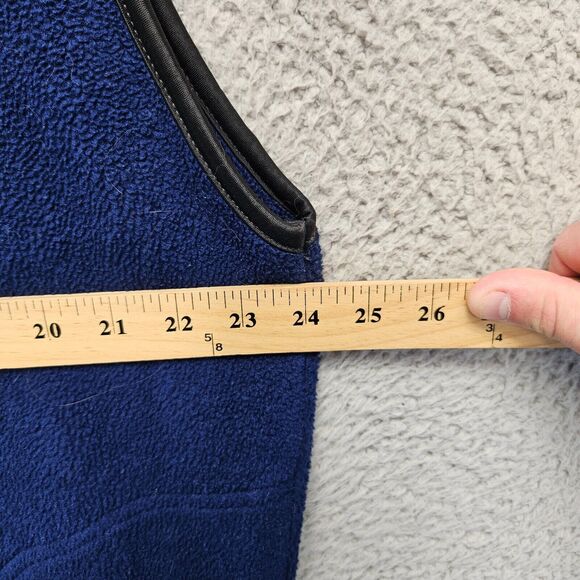 Vintage Champion Fleece Vest Mens Size Large‎ Blue Full Zip - Picture 7 of 9